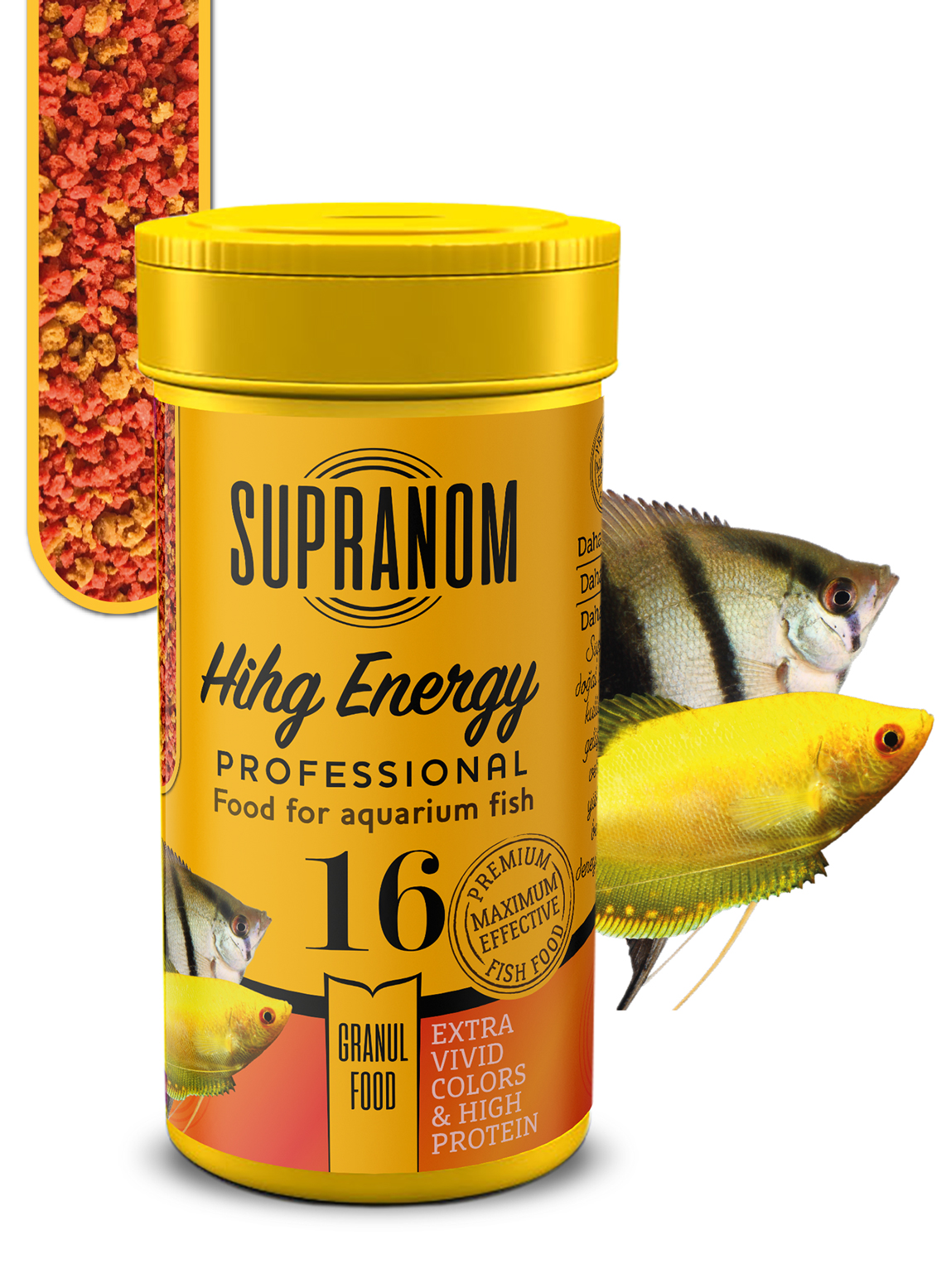 Supranom Supranom tüm balıklar için yem high energy granul food 100ml (16)