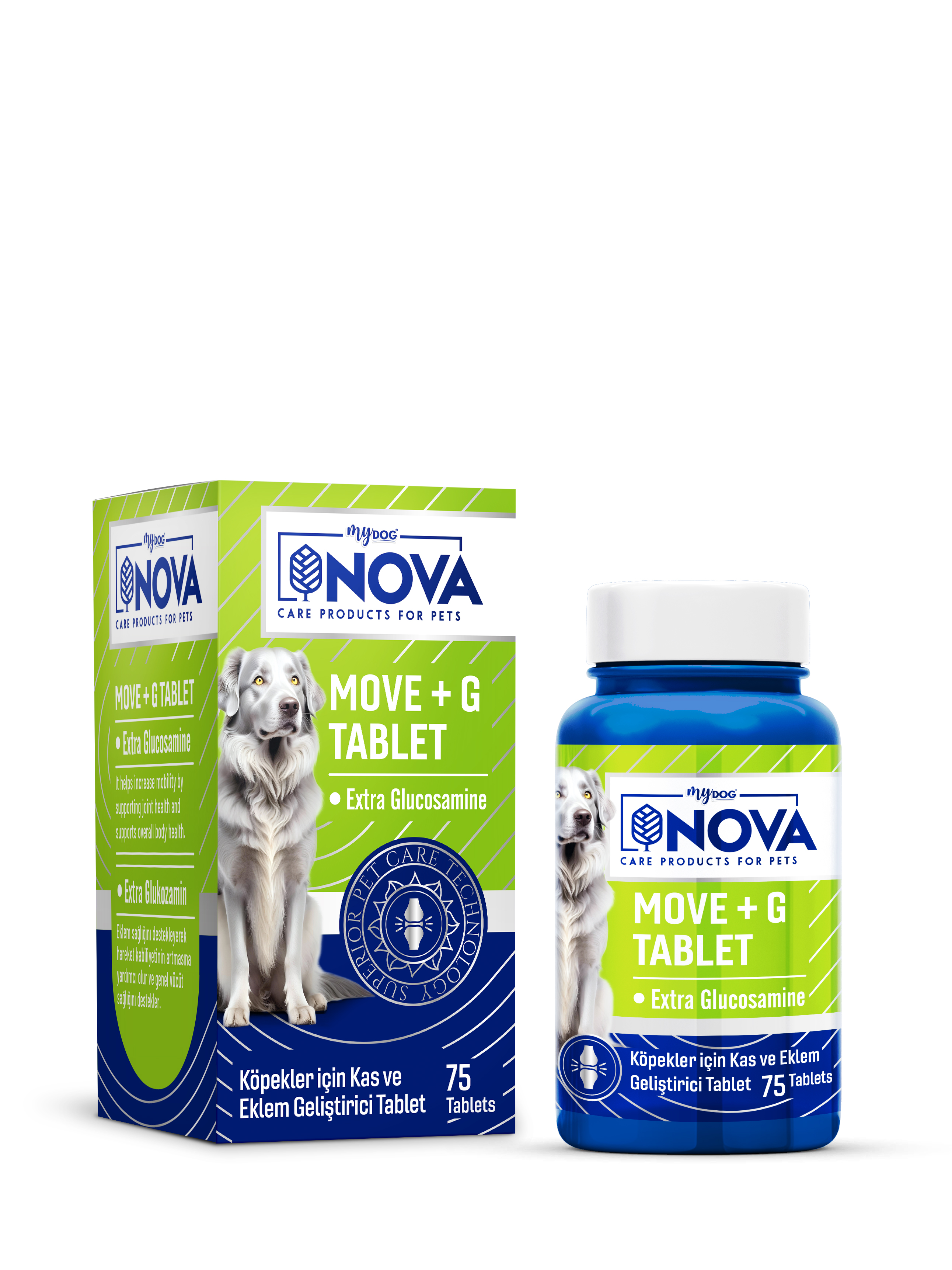 Nova Premium Move +G Glucosamine 75 Tablet Köpek Vitamini