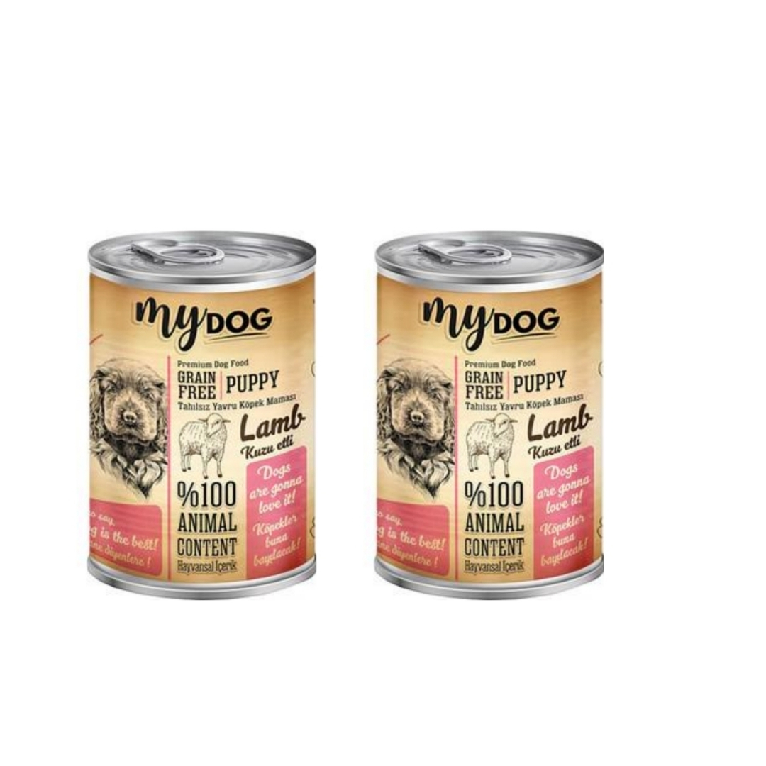MyDog Original Mydog Kuzu Parça Etli Yavru Köpek Konservesi (400gr) (2'li)