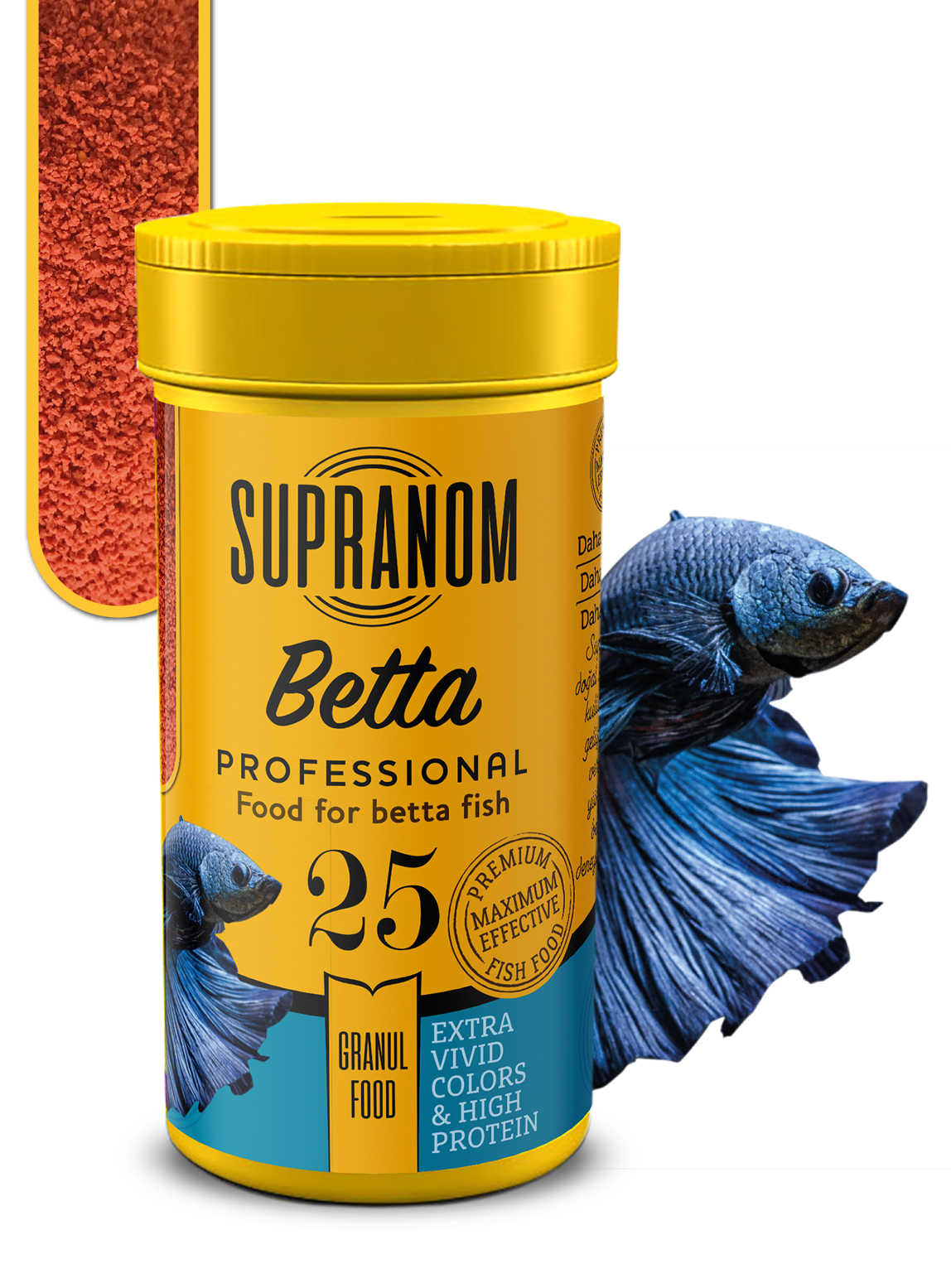 Supranom Supranom betta balık yemi granul food 100ml (25)