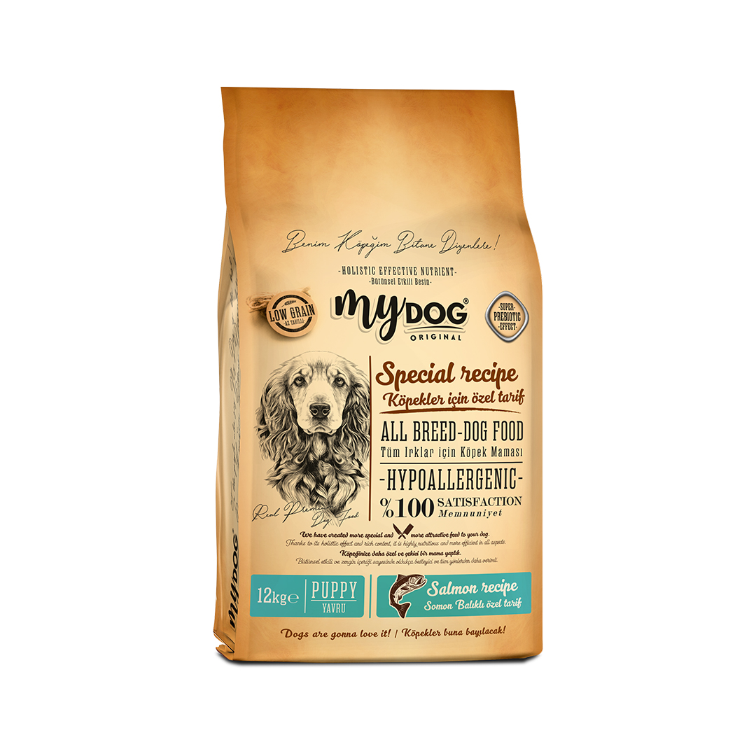 MyDog Original Mydog Az Tahıllı Somon Balıklı Yavru Köpek Maması 12kg