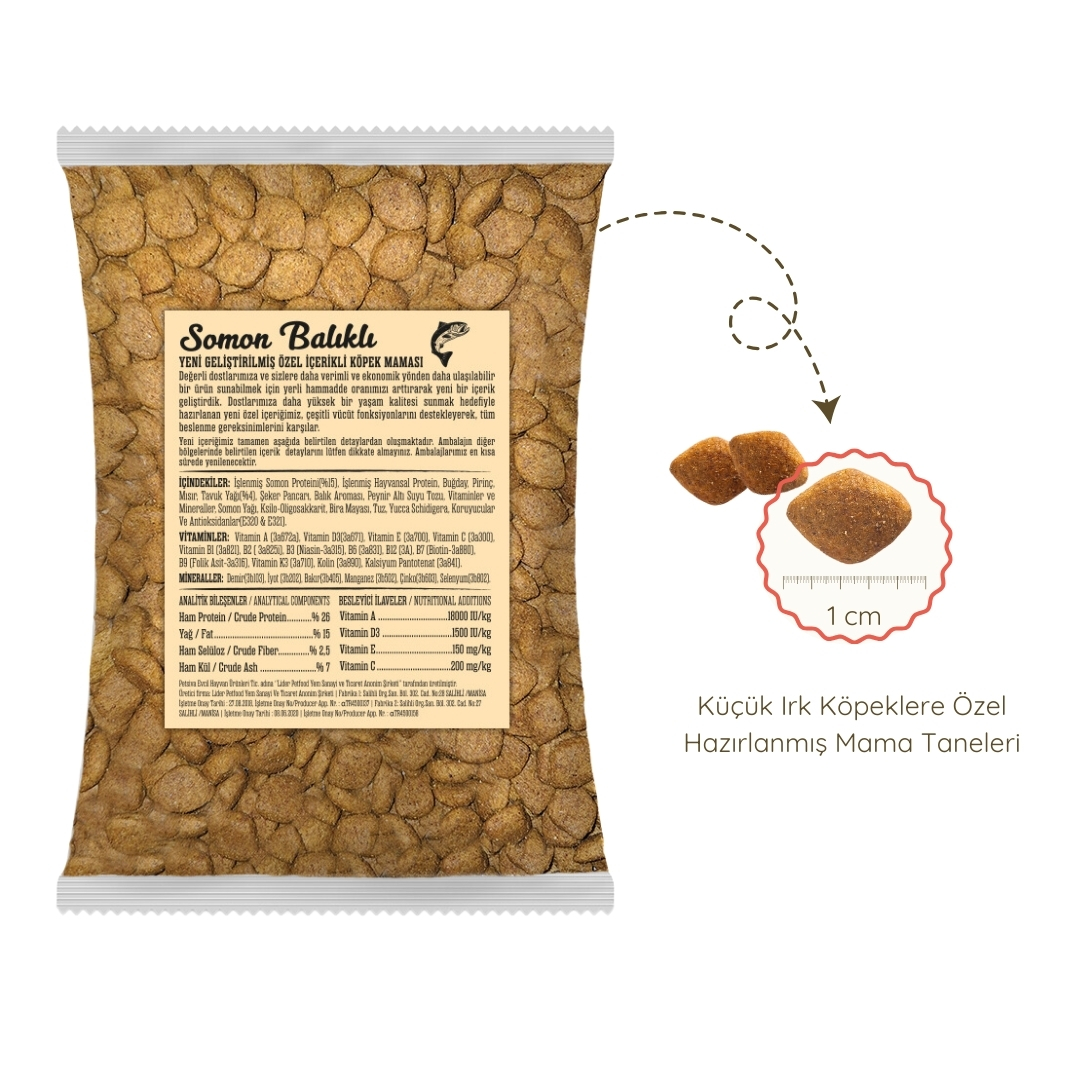 MyDog Original Mydog Az Tahıllı Somon Balıklı Büyük Taneli Büyük Irk Köpek Maması 1kg