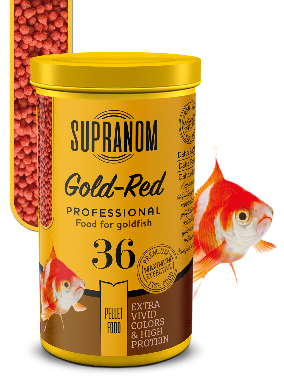 Supranom Supranom japon balık yemi gold-red pellet food 250ml (36)