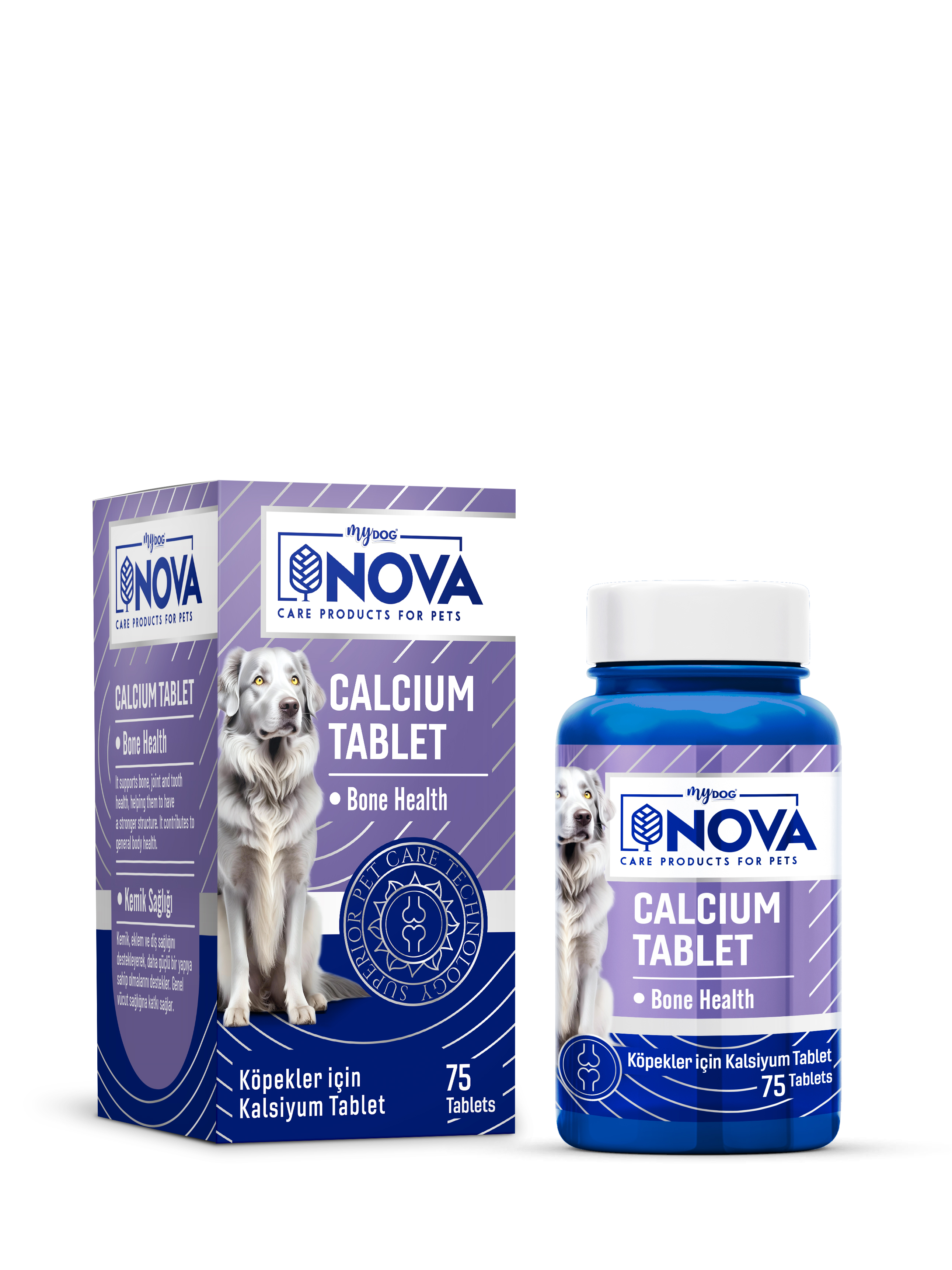 Nova Premium Calcium 75 Tablet Köpek Vitamini