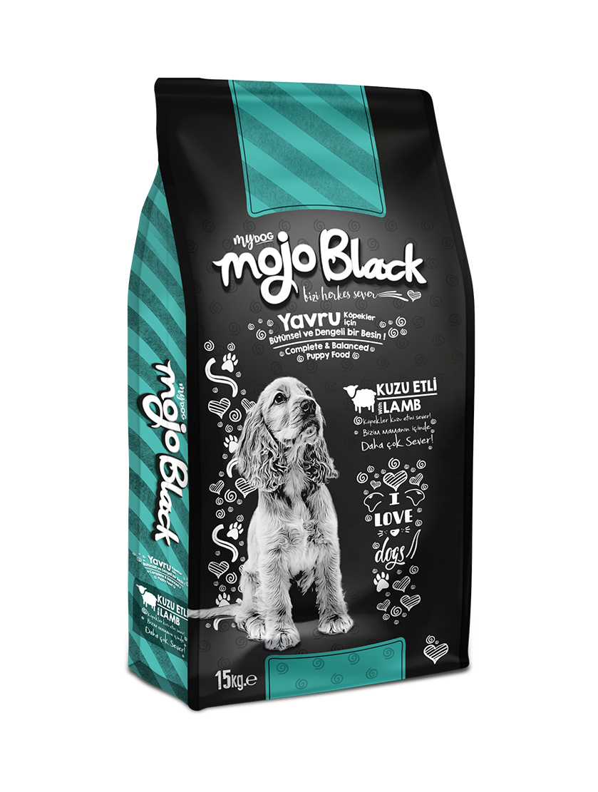 Mojo Black Mojo Black Kuzu Etli Yavru Köpek Maması 15kg