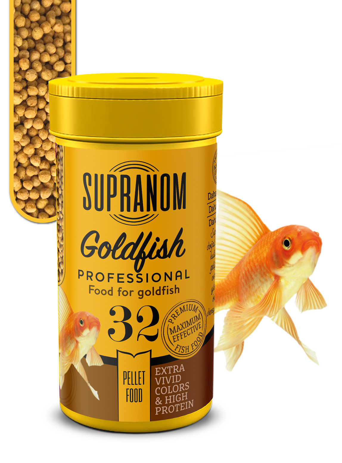 Supranom Supranom japon balık yemi goldfish pellet food 100ml (32)