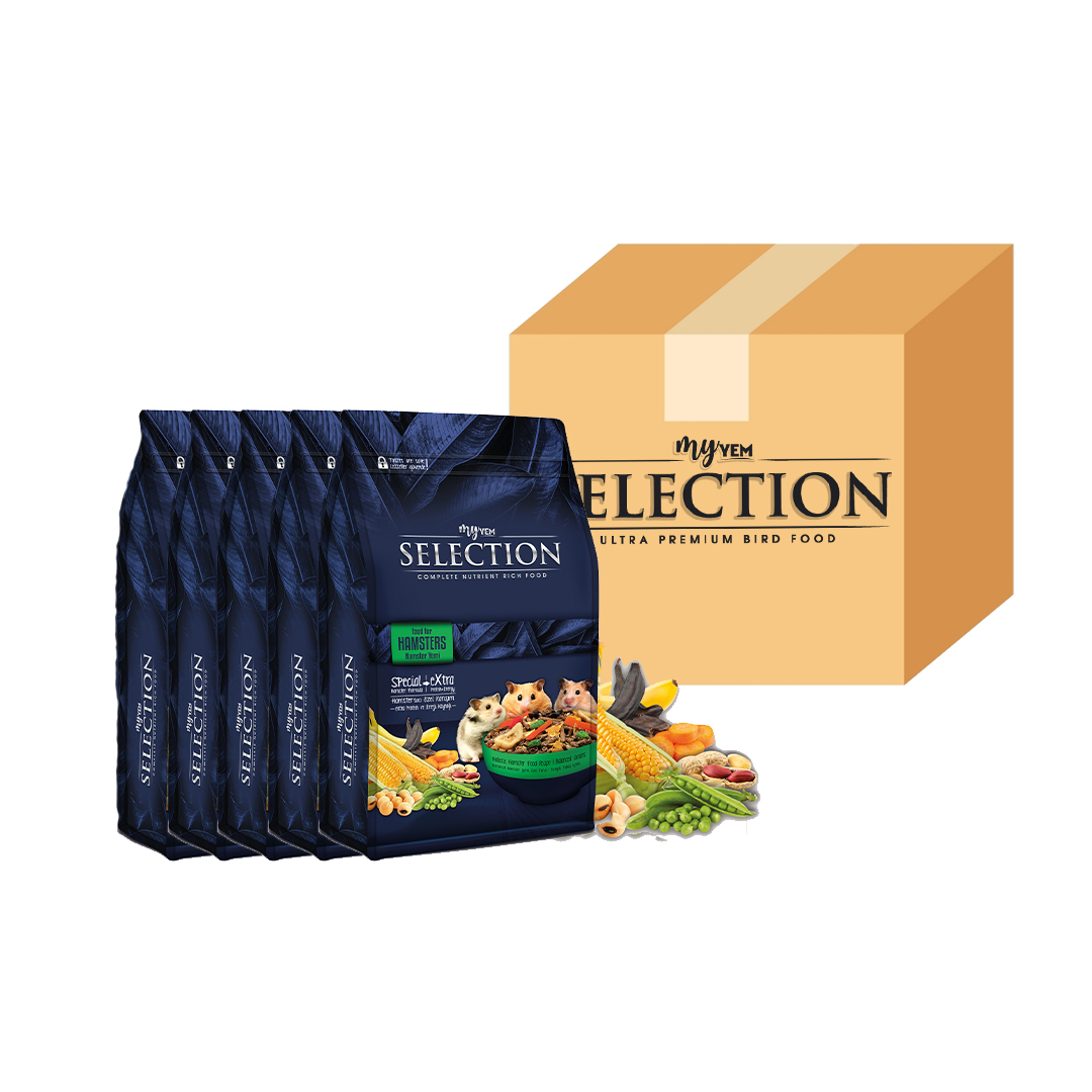 Myyem myyem selection kuru sebze ve meyveli takviyeli hamster yemi 750gr ( 5 li Paket )