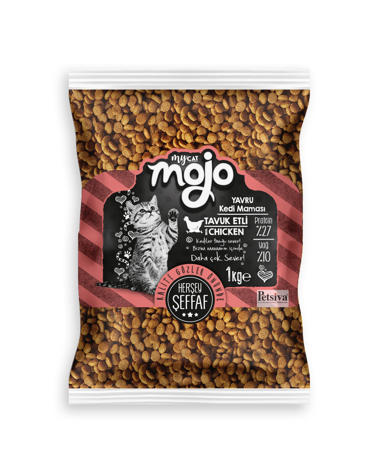Mojo Black Mojo Black Tavuk Etli Yavru Kedi Maması 1Kg