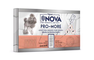  Nova Köpek Ense Damlası Küçük Irk (2ml*4 adet) 10kg'a Kadar