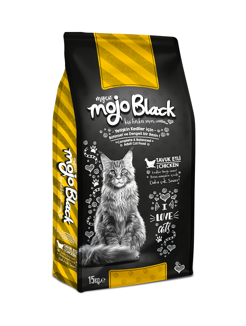 Mojo Black Mojo Black Tavuklu Kedi Maması 15Kg