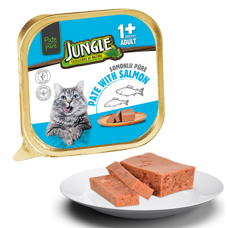 Jungle Kedi 100g 32'li Balıklı EzmePate Mama