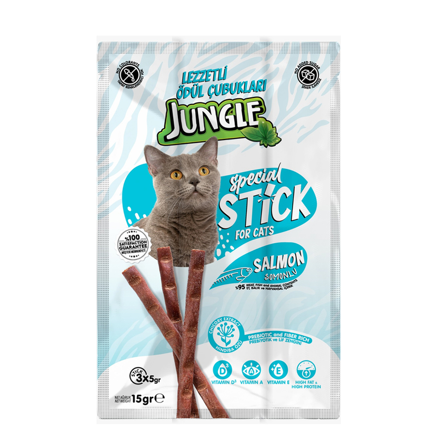 Jungle Kedi Stick Ödül Somonlu 3*5 gr - 30